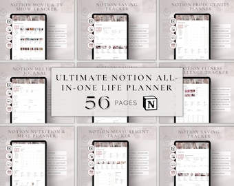 Ultimate Notion Life Planner | All-In-One Organizer (Digital Download)