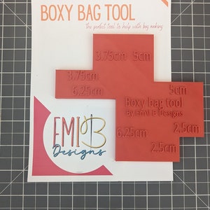 Metric Boxy Bag Tool Bag Making Ruler Bag Making Tool Make Boxes Bottom Bags Bag Base Ruler