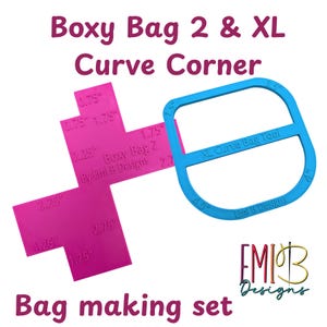 Anfänger Taschenbau Boxy Bag Werkzeug 2 und XL Curve Ecke Werkzeugset Taschenherstellung Lineale Nählineale Nähset