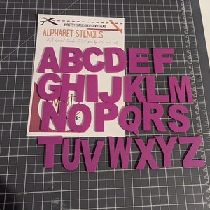 Plantillas de Letras de la A a la Z Plantillas de Letras para Costura y Manualidades Apliques Letras Personaliza tu Costura