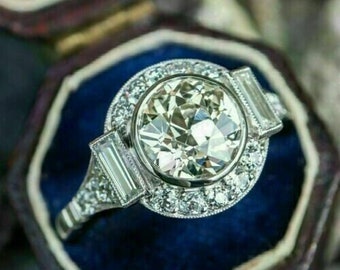 Elegant Women's Full Eternity Band, Women's Gift Ring, 2Ct Simulated Diamond, 14K White Gold, Special Wedding Band, Women's Engagement Bands