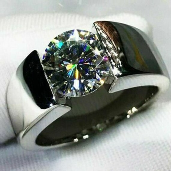 Mens engagement rings best sale etsy