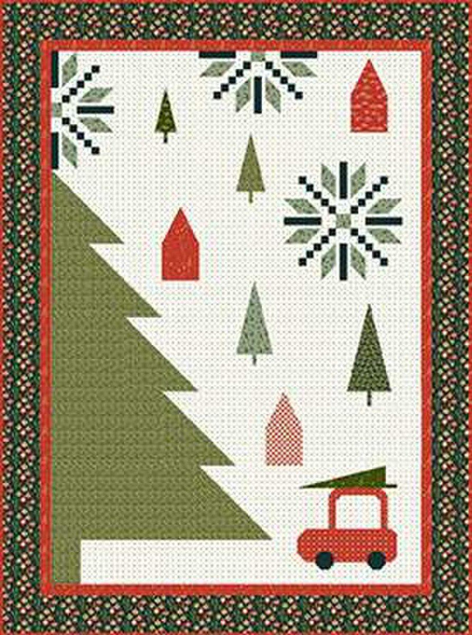 Sandy Gervais Tree Shopp'n Quilt Pattern - PAPER PATTERN - Etsy
