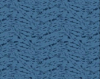 Ocean Oasis Waves Ocean by Diane Labombarbe for Riley Blake Designs - 1 Yard Cuts
