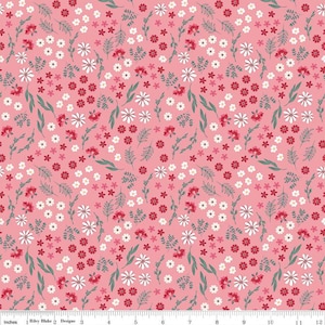 Berry Market Bouquets Peony C15744 by Beverly McCullough for Riley Blake Designs - 1 Yard Cuts
