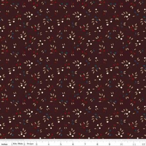 Huckleberry Saltbox Sprigs Wine C14356 by Karen Walker for Riley Blake Designs - 1 Yard Cuts