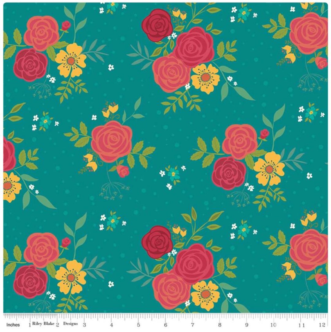 Market Street Main Teal by Heather Peterson, Riley Blake Designs - 1 ...