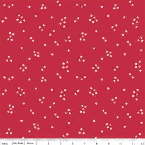 Berry Market Flowers Red C15746 by Beverly McCullough for Riley Blake Designs - 1 Yard Cuts