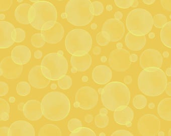 Space Monsters Yellow Bubbles from Maywood Studio - 1 Yard Cuts