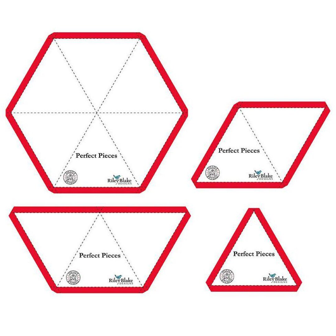 Perfect Pieces Hex Angle Template Set by Jillily Studio - Etsy
