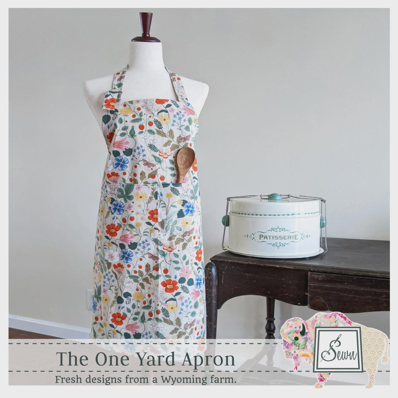 The One Yard Apron - PAPER Pattern - Etsy