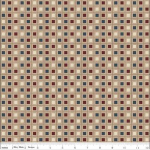Huckleberry Saltbox Blocks Almond C14353 by Karen Walker for Riley Blake Designs - 1 Yard Cuts