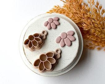 Flower Clay Cutter, Clay Earring Cutter, Polymer Clay Cutters, Clay Jewelry Cutters,3D Printed Clay Cutter, Polymer Clay Tool