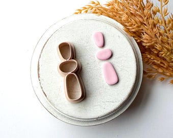 Geometric Drop Clay Cutter, Clay Earring Cutter, Polymer Clay Cutters, Clay Jewelry Cutters,3D Printed Clay Cutter, Polymer Clay Tool