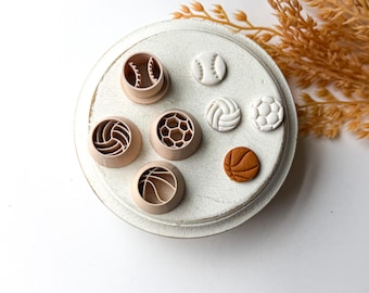 Sports Stud Pack Clay Cutters, Clay Earring Cutter, Polymer Clay Cutters, Clay Jewelry Cutters,3D Printed Clay Cutter, Polymer Clay Tool