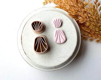 Embossed Shell Drop Clay Cutter, Clay Earring Cutter, Polymer Clay Cutters, Clay Jewelry Cutters,3D Printed Clay Cutter, Polymer Clay Tool