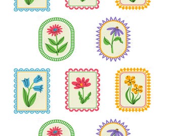 Spring Flowers Clay Transfer Paper, Image Transfer Design for Earrings, Water Soluble Transfer Paper for Polymer Clay