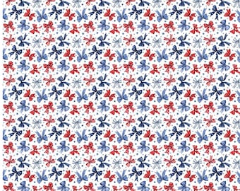 Patriotic Bows Clay Transfer Paper, Image Transfer Design for Earrings, Water Soluble Transfer Paper for Polymer Clay