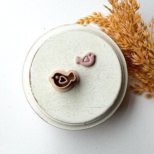 Lovebird Clay Cutter, Clay Earring Cutter, Polymer Clay Cutters, Clay Jewelry Cutters,3D Printed Clay Cutter, Polymer Clay Tool