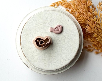Lovebird Clay Cutter, Clay Earring Cutter, Polymer Clay Cutters, Clay Jewelry Cutters,3D Printed Clay Cutter, Polymer Clay Tool