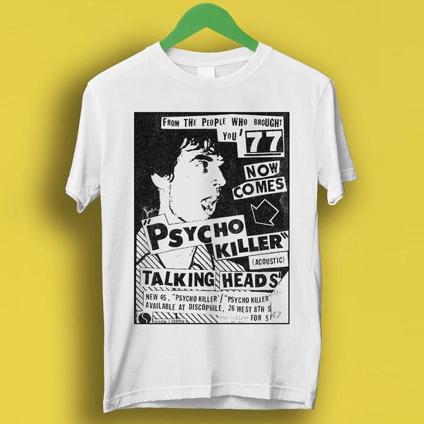 Talking Heads Psycho Killer Band Punk Rock Poster Music Cool Gift Tee T Shirt P7278 #i48o368s3t