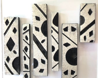 Decorative Panel Ceramic Raku