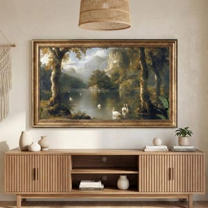 Antique Gold Finish TV Frame, Compatible with all Tv Brand, Custom TV Frame 32 43 50 55 Inch Ornate Frame TV Frame for Your Samsung Frame Tv