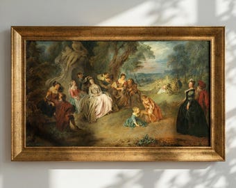 Gold Gilded TV Frame, Compatible for Samsung Frame, Custom TV Frame, 32, 43, 50, 55 Inch Ornate Frame, TV Frame for Your Samsung Frame Tv