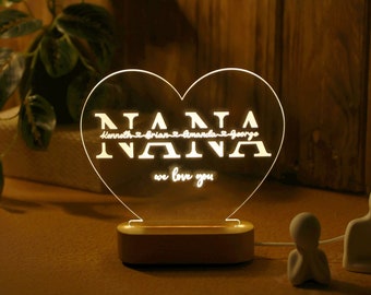 Aangepast nachtlampje voor oma - cadeau voor oma - oma oma lamp - oma cadeau-ideeën - oma verjaardagscadeau - beste Moederdagcadeau voor oma