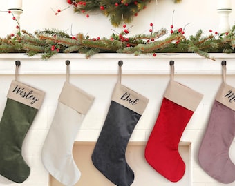 Personalised Christmas Stocking - Christmas Name Stocking - Personalised Stocking - Family Stockings - Christmas Decorations - Xmas Gift