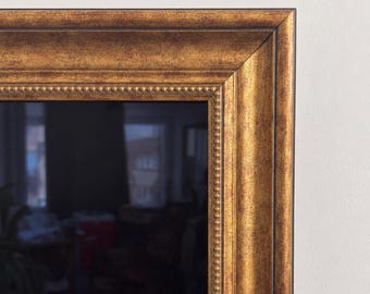 Marco de TV con acabado dorado antiguo, compatible con Samsung Frame, marco de TV personalizado de 32, 43, 50 y 55 pulgadas, marco adornado para su televisor Samsung Frame.