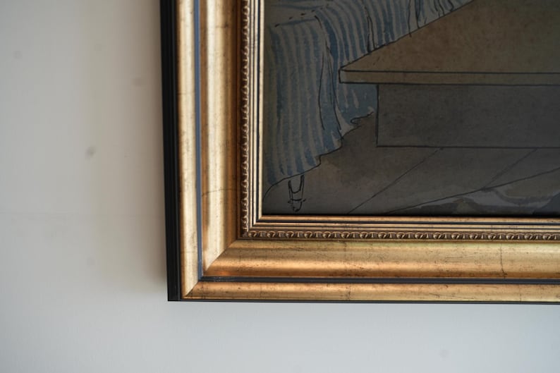 Antique Gold Finish TV Frame, Compatible with all Tv Brand, Custom TV Frame 32 43 50 55 Inch Ornate Frame TV Frame for Your Samsung Frame Tv