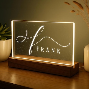 Custom Name Letter LED Night Light, Bedroom or Nursery Gift, Boho Nursery Decor, Baby Shower Gift, Holiday Gift, Personalized Gifts for Kids