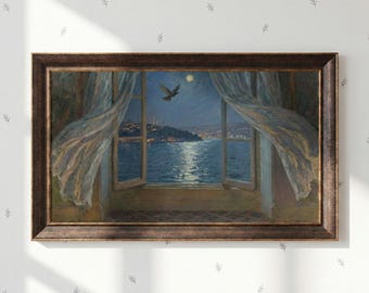 Goud verguld donker gestreept tv-frame, compatibel voor Samsung-frame, decoratief frame, aanpasbaar tv-frame, 32, 43, 50, 55 inch sierlijk frame