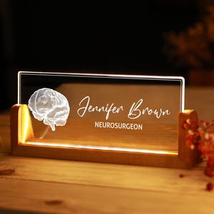 Psychology Student Graduation Gift - Brain Led Lamp - Neurology Art - Led Lights Sign - Anatomical Brain Lamp - Perfect Gift for Student