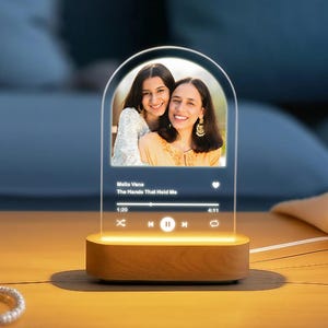 Personalized Photo Music Plaque - First Mothers Day - Picture Gift Idea - Mom Gift Daughter - Mother Gift - Mothers Day Gift - Music Plaque