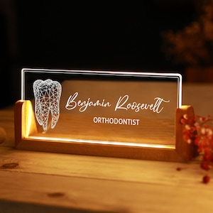 Thank you Gift for Dentist - Doctor Gifts - Dental Student Gift - Personalized Dentist Gift - Dentist Graduation Gift - Dentist Office Sign