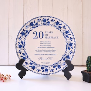 Custom 20th Anniversary Keepsake - 20th Anniversary Gift - 20 Year Anniversary - 20th Wedding Anniversary - Anniversary Gift for Parents
