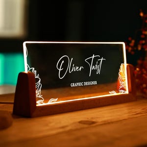 Benutzerdefinierte Namensschild Geschenke - Firmengeschenke - Werbegeschenke - Bossgeschenke - Personalisiertes Schreibtischnamenschild - Neuer Jobgeschenk - Bürodekor für Männer