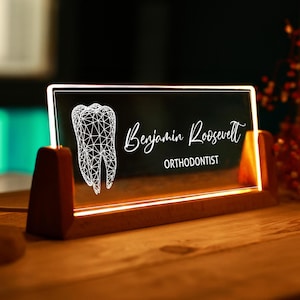 Thank you Gift for Doctor - Personalized Dentist Gift - Dental Student Gift - Dentist Graduation Gift - Dentist Office Sign - Doctor Gifts