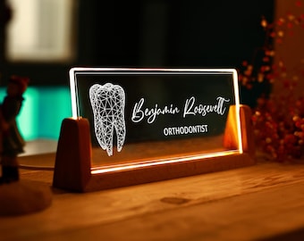 Thank you Gift for Doctor - Personalized Dentist Gift - Dental Student Gift - Dentist Graduation Gift - Dentist Office Sign - Doctor Gifts