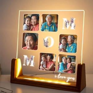 Personalized Mom Photo Night Light - Mothers Day Gift - Mom Gift from Daughter - Best Mom - Mother Gifts - Gift for Mom - Mom Christmas Gift