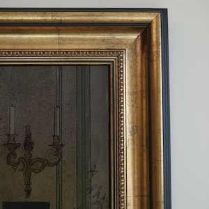 Antique Gold Finish TV Frame, Compatible with all Tv Brand, Custom TV Frame 32 43 50 55 Inch Ornate Frame TV Frame for Your Samsung Frame Tv