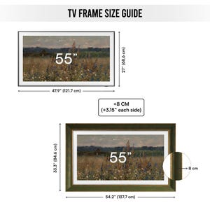 Gold Gilded TV Frame, Compatible for Samsung Frame, Custom TV Frame, 32, 43, 50, 55 Inch Ornate Frame, TV Frame for Your Samsung Frame Tv image 8