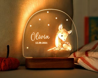 Personalized Night Light for Kids - Kids Room Decor - Toddler Bedside Gifts - Gift for Nephew - Gift for Niece - Unique Baby Shower Gifts