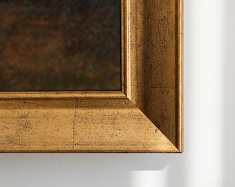 Custom TV Frame, Compatible for Samsung Frame, TCL NXTFrame Decorative Frame, Samsung Frame Tv Bezel Handmade Tv Frame Antique Gold Tv Frame