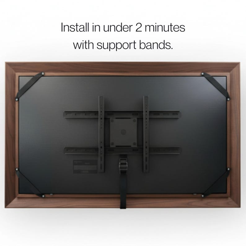 Modern Custom Frame, Premium TV Frame for Samsung Frame TV, Easy Install, Handmade Home Decor, Any Size Samsung Frame TV, Decorative Frame