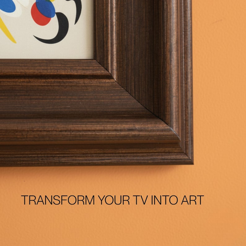 Custom TV Frame, Compatible with all TV Brand, Decorative Frame, Samsung Frame Tv Bezel, Handmade Tv Frame, Brown Tv Frame, Walnut Tv Frame
