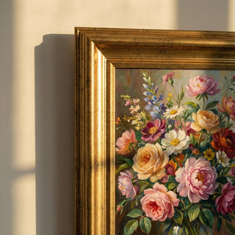 Gold Gilded TV Frame, Compatible with all Tv Brand, Custom TV Frame, 32, 43, 50, 55 Inch Ornate Frame, TV Frame for Your Samsung Frame Tv