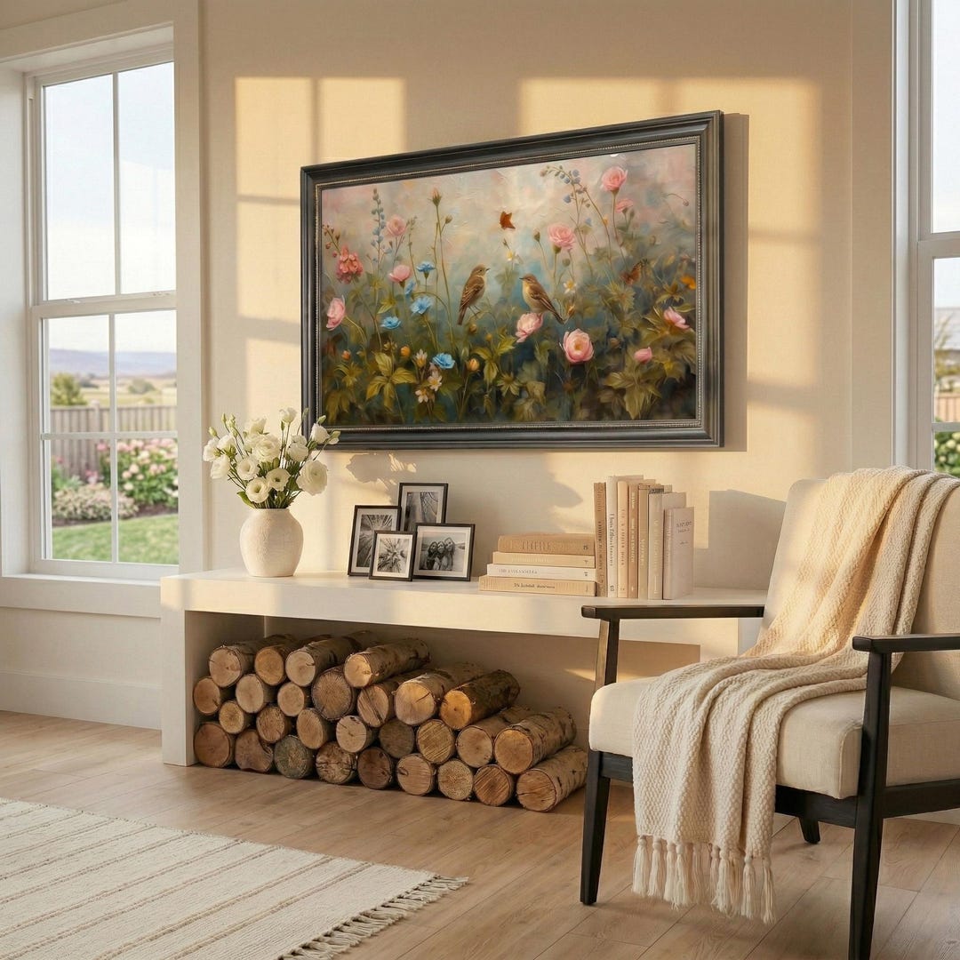 Large Tv Frame Modern Black TV Frame, TV Frame for Your Samsung Frame Tv, TCL, 32 43 ...